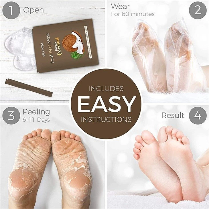 moisturizing lanvender foot peeling mask